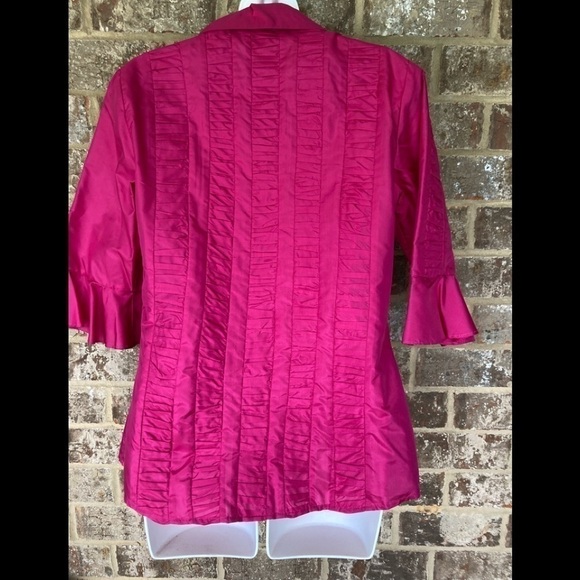 DON CASTER 100% SILK BLOUSE size small Vintage - Picture 5 of 9